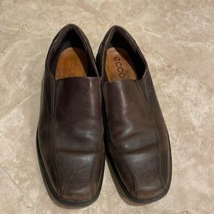 Mens Ecco brown loafer shoes in size 47 / US13